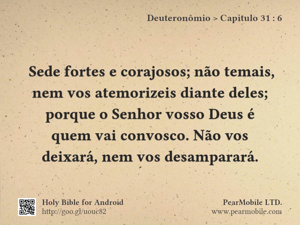 Deuteronômio, Capítulo 31:6